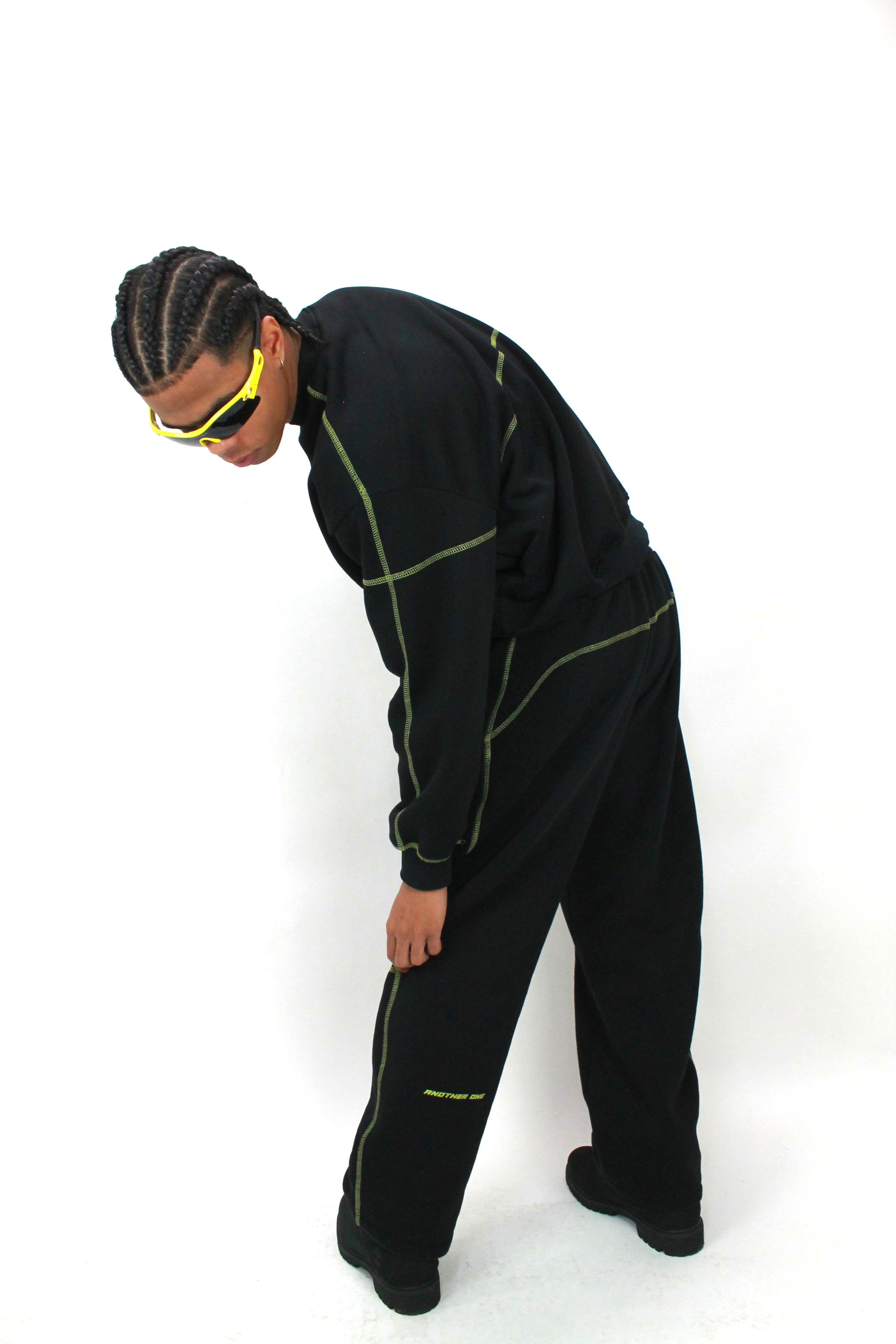 Pants midnight black/lime