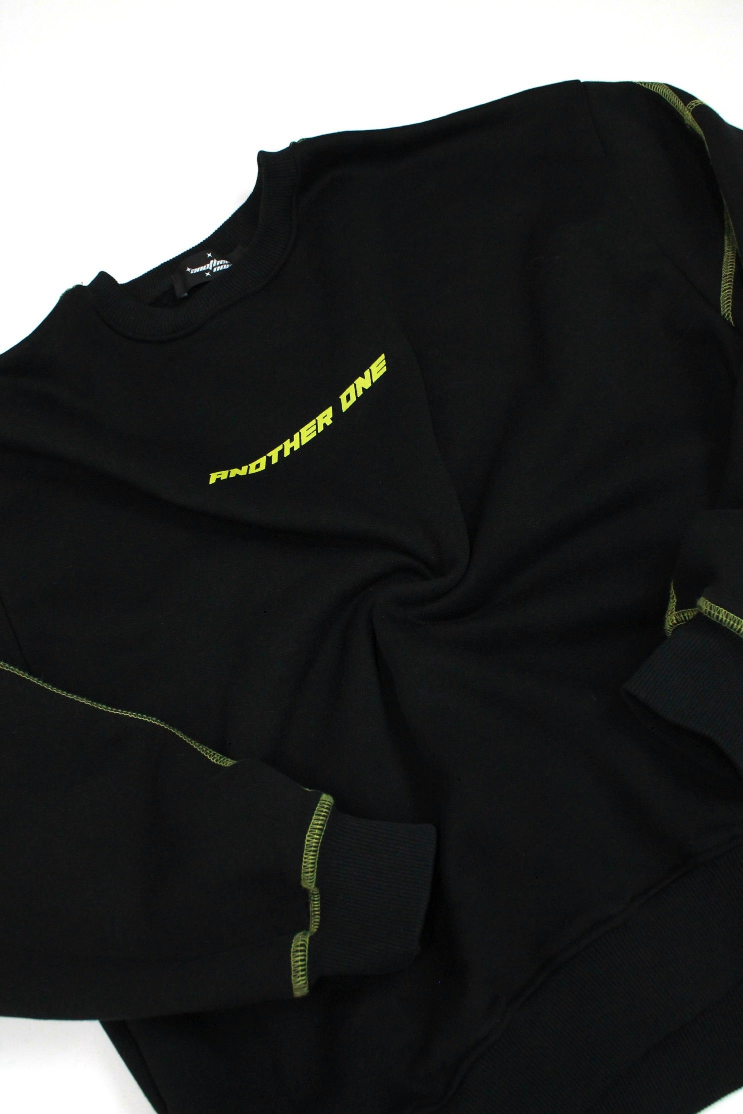 Crewneck midnight black/lime